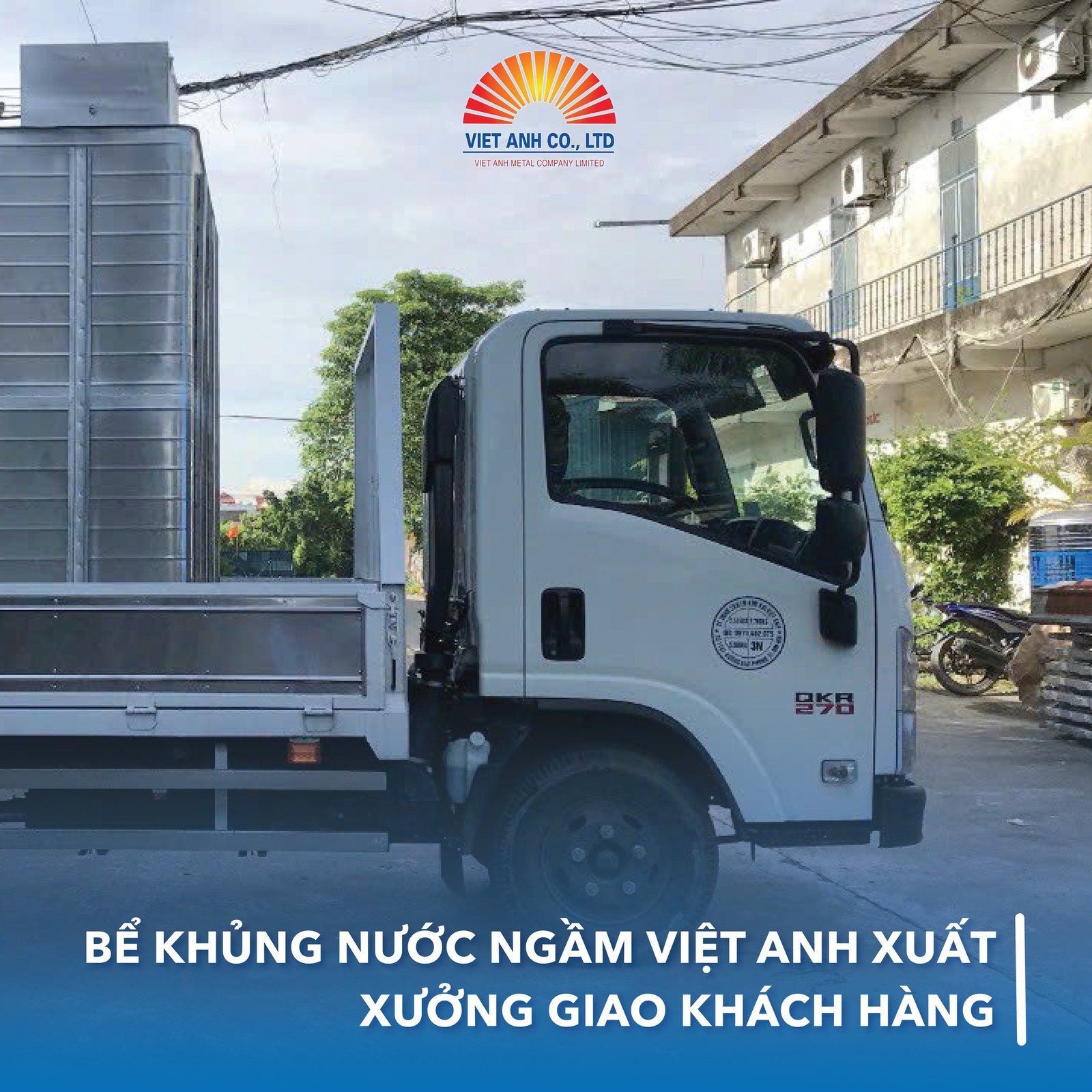 Bể khủng nước ngầm inox Việt Anh xuất xưởng, giao khách hàng thành công