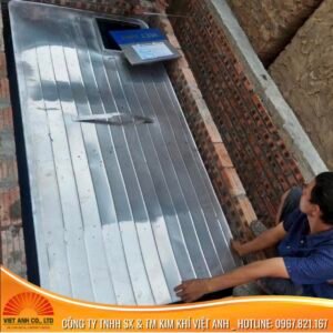 Hình ảnh thực tế lắp đặt bể ngầm inox cho khách hàng