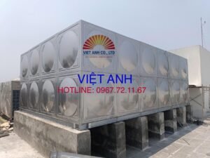 Hoàn thành lắp đặt và bàn giao bồn lắp ghép Inox cho bệnh viện đại học PHENIKAA