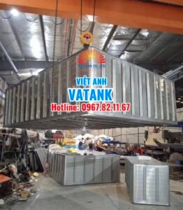 Bể ngầm inox Việt Anh-dập nổi ký hiệu VA304