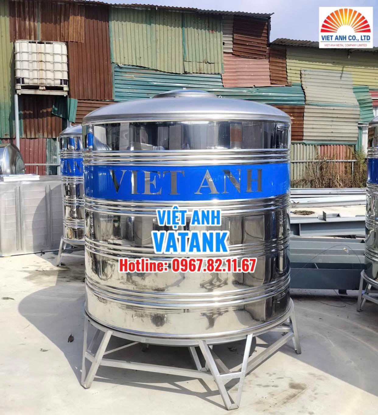Bồn nước inox Việt Anh_VATANK - vững vàng cùng mọi công trình