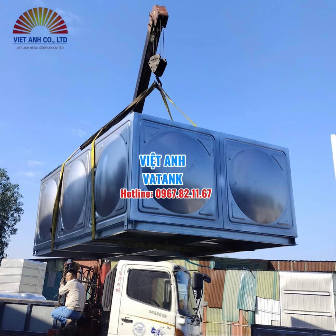 Bồn bể lắp ghép inox Việt Anh VATANK tại Thái Nguyên