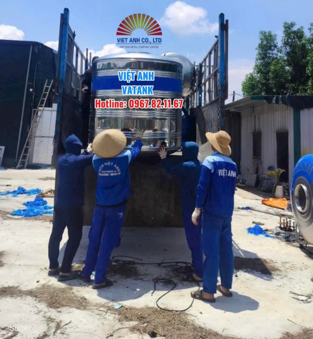 Bồn nước inox Việt Anh mang an tâm đến với khách hàng