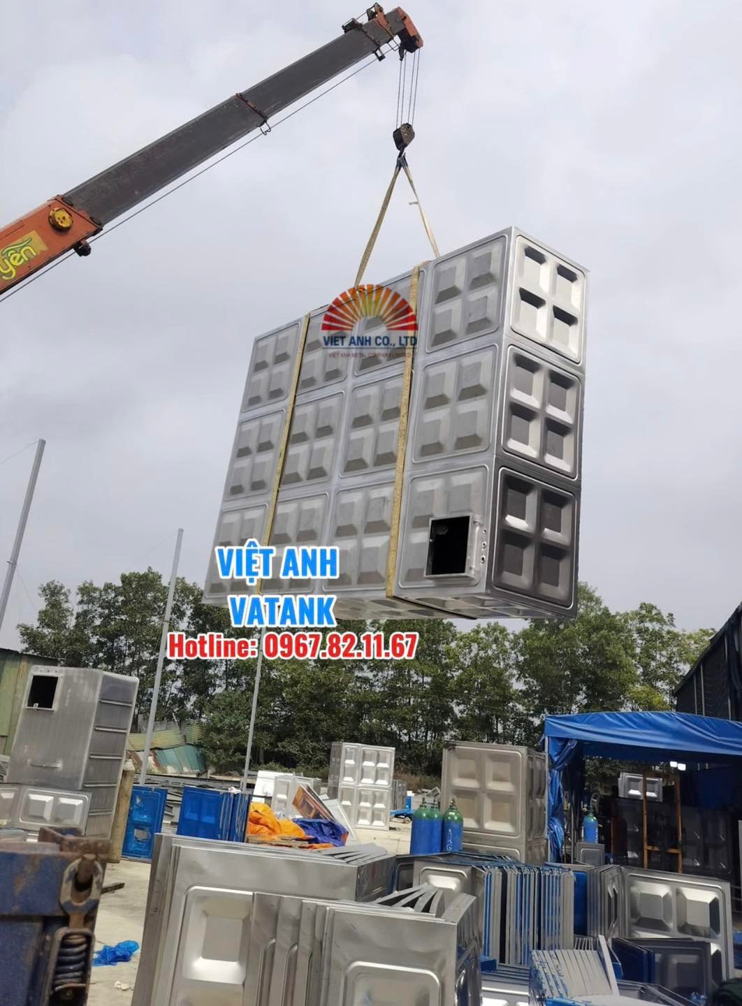 Bể nước ngầm inox 304 cao cấp sản xuất bởi Việt Anh VATANK.