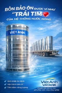 Bồn bảo ôn inox gia công chuẩn kỹ thuật Việt Anh VATANK