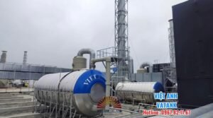 Bồn tank inox công nghiệp do VATANK lắp đặt tại nhà máy Cooler Master Bắc Ninh