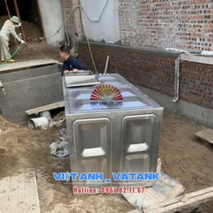 Lắp đặt bồn nước inox an toàn cho gia đình