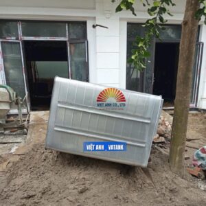 Bồn bể inox Việt Anh VATANK tập kết tại công trình sẵn sàng thi công