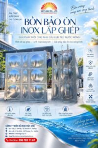 Bồn bảo ôn inox lắp ghép Việt Anh VATANK
